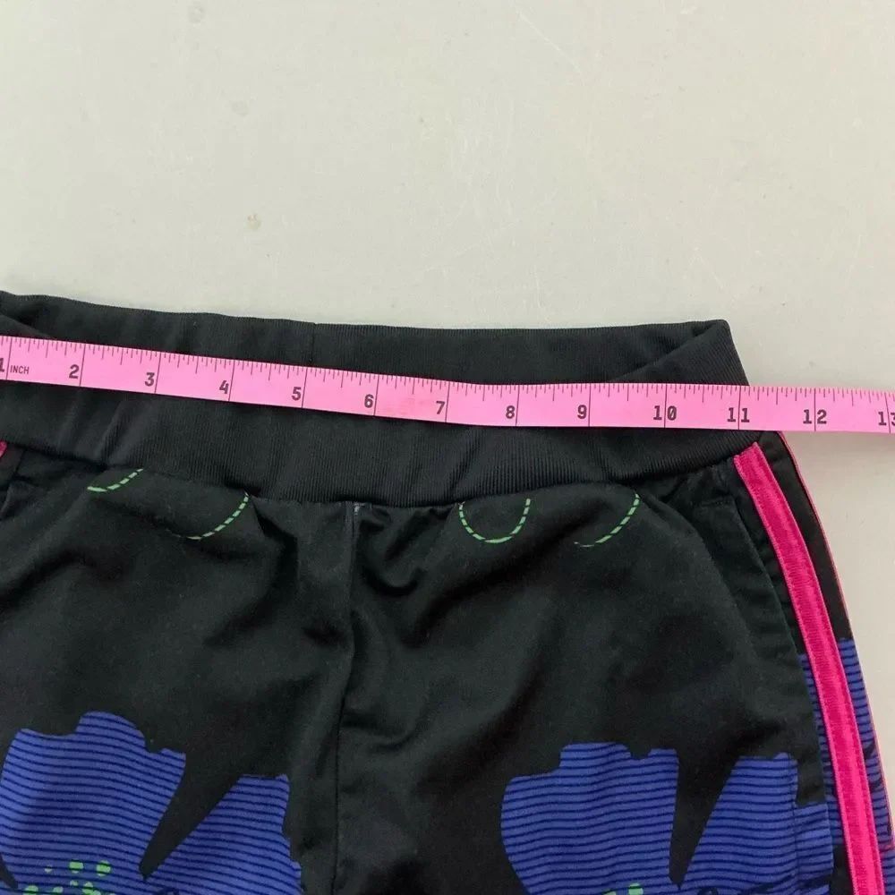 Adidas Kids Floral Black Track Pants size M(10-12) - Picture 5 of 6